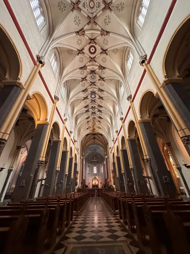 The vaulted interior of the Basilica of Saint Servatius in Maastricht